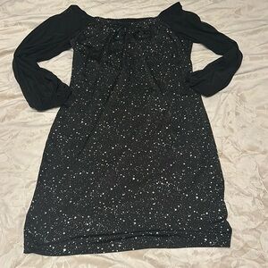 Black with silver dress